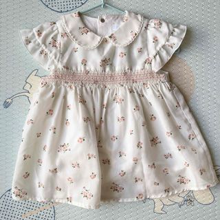 BEBE べべルダクティオン 花柄 ワンピース 70〜80cm