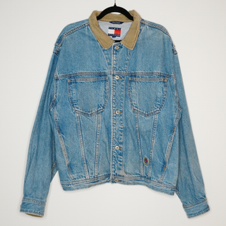 トミーヒルフィガー(TOMMY HILFIGER)の【TOMMY HILFIGER】デニムジャケットLブルー(Gジャン/デニムジャケット)