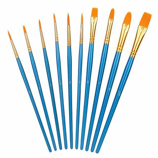 【数量限定】ベーシック 絵筆 水彩 油絵 アートペイントブラシセット PBT B(その他)