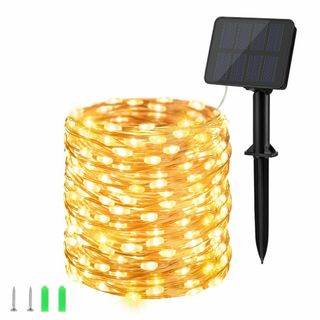 Dalugo イルミネーションライト ソーラー LED ストリングライト 屋外 