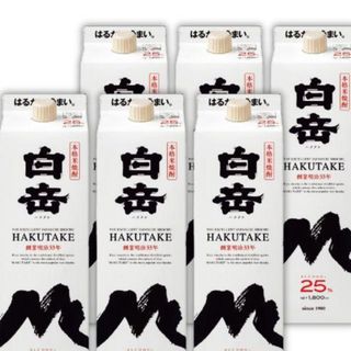 ハクタケ(白岳)の白岳 乙類25° 米 パック 1.8L 6本(焼酎)