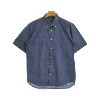 BEAMS HEART ビームスハート カジュアルシャツ XL 紺 【古着】【中古】【送料無料】(シャツ)