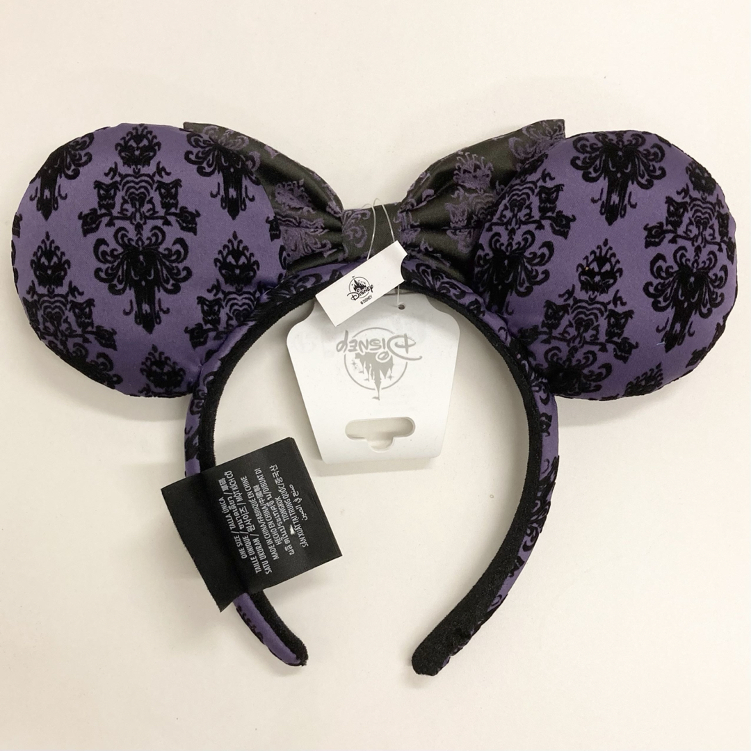 Disney(ディズニー)の壁紙柄 紫 カチューシャ ホーンテッドマンション ディズニー レディースのヘアアクセサリー(カチューシャ)の商品写真