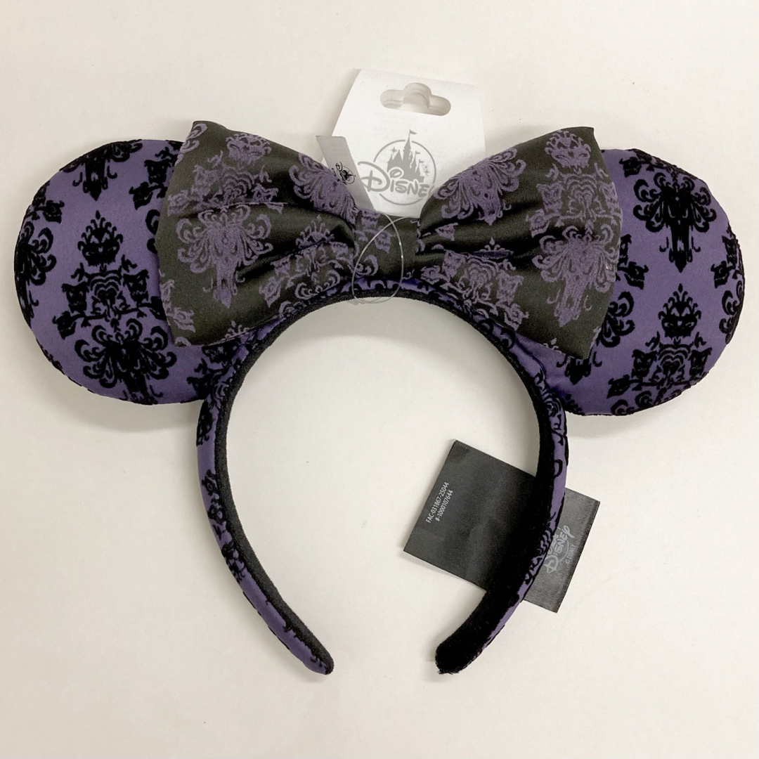 Disney(ディズニー)の壁紙柄 紫 カチューシャ ホーンテッドマンション ディズニー レディースのヘアアクセサリー(カチューシャ)の商品写真