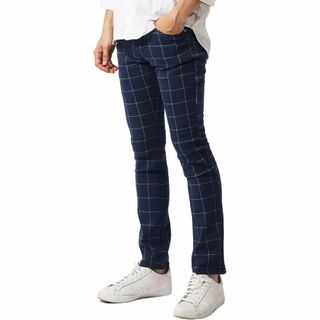 [RELATION] [リレーション] チェックパンツ チノパンツ スリム スト