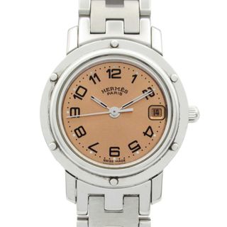 エルメス(HERMES)のエルメス HERMES クリッパー 腕時計 時計 ステンレススチール レディース ピンク系 CL4.210 【中古】(腕時計)