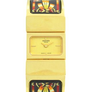 エルメス(HERMES)のエルメス HERMES ロケ 腕時計 時計 GP（ゴールドメッキ） レディース ゴールド系 LO1.201 【中古】(腕時計)