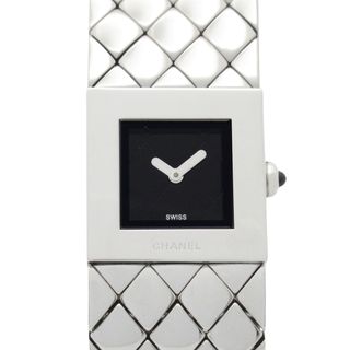 シャネル(CHANEL)のシャネル CHANEL マトラッセ 腕時計 時計 ステンレススチール レディース ブラック系 H0009 【中古】(腕時計)