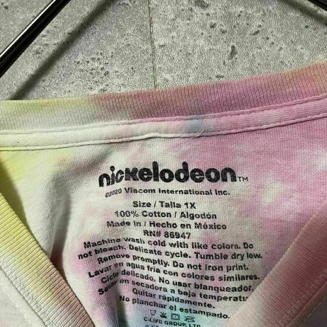 Nickelodeon ニコロデオン ロンＴ 長袖 タイダイ プリント メンズのトップス(Tシャツ/カットソー(七分/長袖))の商品写真