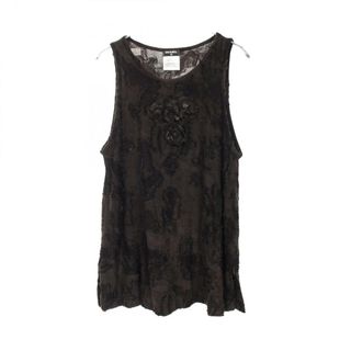 シャネル(CHANEL)のシャネル CHANEL タンクトップ 衣料品 トップス コットン レーヨン レディース グレー系 / ブラック系 P50933 【中古】(タンクトップ)