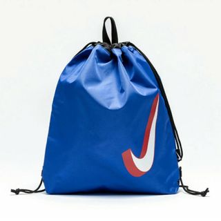 ナイキ(NIKE)のNIKE ナップサック プールバッグ 青 ブルー 大人 子供 キッズ(マリン/スイミング)