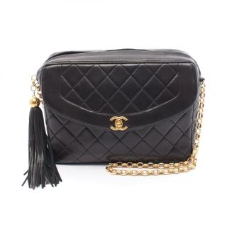 シャネル(CHANEL)のシャネル CHANEL マトラッセ ダイアナフラップ ショルダーバッグ バッグ ラムスキン（羊革） レディース ブラック系 【中古】(ショルダーバッグ)