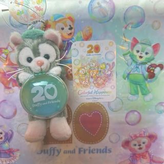 カラフルハピネス ジェラトーニ ぬいぐるみチャーム 20周年ステッカーショッパー