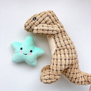 噛み噛みザウルス＆すまいるスターぬいぐるみセット 噛む玩具 音が出る玩具 犬(犬)