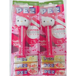 サンリオ(サンリオ)の2点 大阪関西万博 ペッツ PEZ 万博 限定 サンリオ キティ パビリオン(キャラクターグッズ)