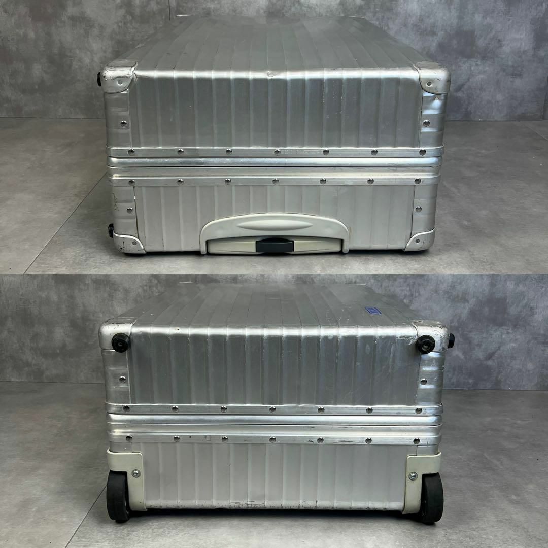 //廃盤//RIMOWA アルミニウム キャリーケース RIMOWA - 廃盤 青ロゴ リモワ クラシック OPAL アルミキャリー