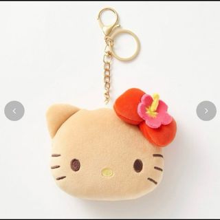 【新品】 しまむら サンリオ ハローキティ 日焼け フェイス チャーム ブラウン(キャラクターグッズ)