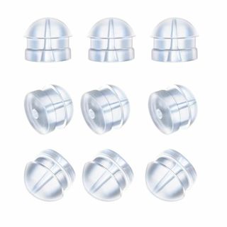 ピアス キャッチ シリコン 筒型 落ちない 10ペア(20個) 18金 K18メ(その他)