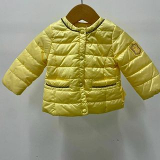 MONNALISA キッズコート 6Mサイズ イエロー リボンタグ付き ダウン風(ジャケット/コート)