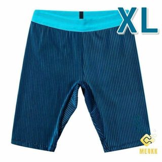 ランニングスパッツ　XL　マラソン　ブルー　タイツ　ランニング　スパッツ(陸上競技)