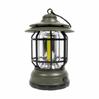 【人気商品】Pine Field 電池式 アンティーク LEDランタン モスグリ