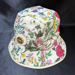 グッチ(GUCCI)のGUCCI グッチ ハット 花柄 フローラ GG金具 ロゴ(ハット)