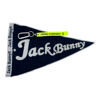 ジャックバニー(JACK BUNNY!!)のcoco 未使用品 ジャックバニー Jack Bunny!! タオル ネイビー 紺 ノベルティ フラッグ型タオル カラビナ付き(その他)