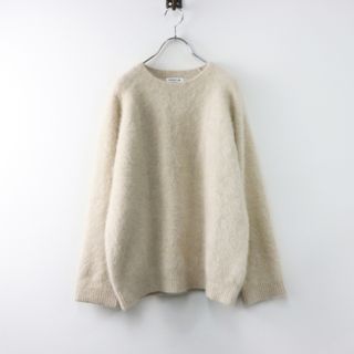 ドゥーズィエムクラス(DEUXIEME CLASSE)の人気 ドゥーズィエムクラス MUSE de Deuxieme Classe DUET クルーネック Sweater ベージュ/フォックスラクーンファー【2400014512816】(ニット/セーター)