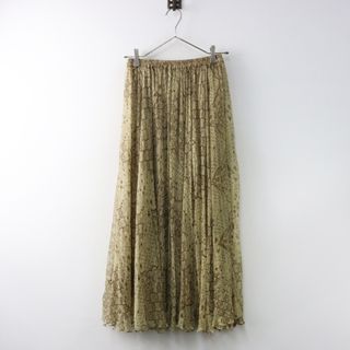 ドゥーズィエムクラス(DEUXIEME CLASSE)の美品 アパルトモン ドゥーズィエムクラス メドモアゼル MES DEMOISELLES Skirt Cezanne シフォンロングスカート 38 総柄【2400014512922】(ひざ丈スカート)