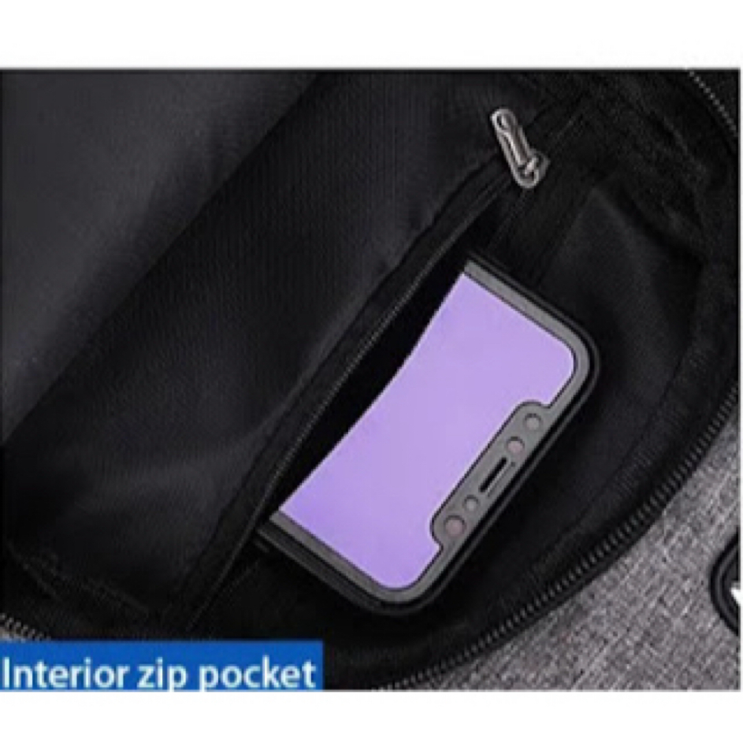 【新品】防水　ビジネスチェストバッグ　ショルダーチェストバッグ ブルー メンズのバッグ(ビジネスバッグ)の商品写真