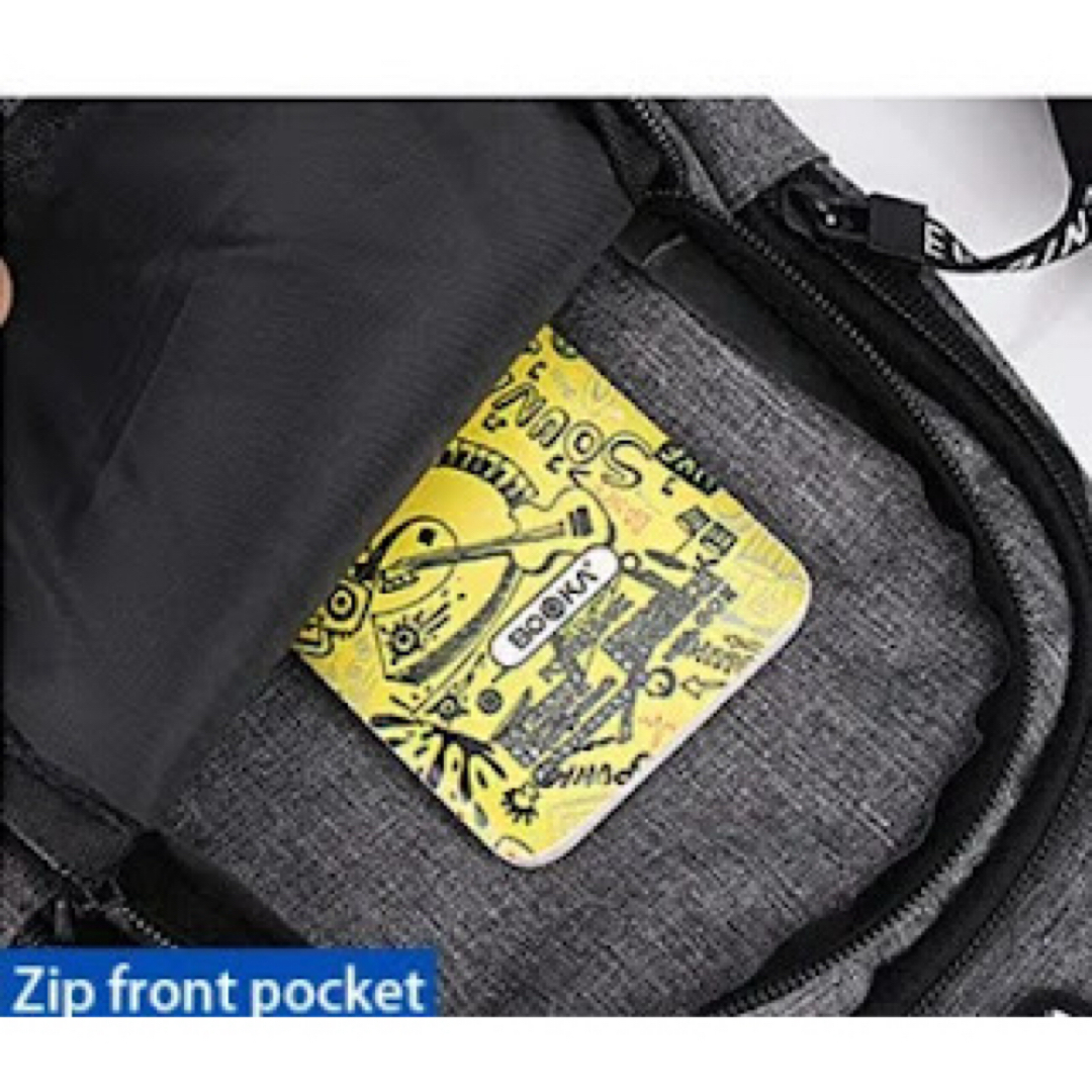 【新品】防水　ビジネスチェストバッグ　ショルダーチェストバッグ ブルー メンズのバッグ(ビジネスバッグ)の商品写真