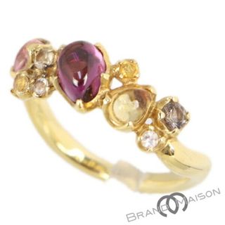 Aランク【インプレッセ】マルチストーンリング/K18YG/11号/3.6g/指輪/レディース/アクセサリー【中古】(リング(指輪))