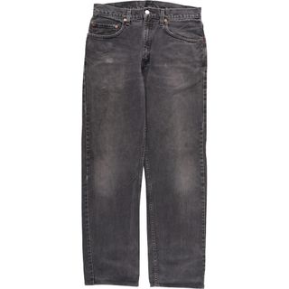 リーバイス(Levi's)の古着 00年代 リーバイス Levi's 505 REGULAR FIT STRAIGHT LEG ブラックデニム テーパードデニムパンツ メンズw32相当 /eaa570475(デニム/ジーンズ)