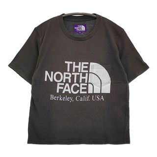 THE NORTH FACE PURPLE LABEL H/SロゴプリントTシャツ 定価8580円 NT3108N グレー レディース ザノースフェイスパープルレーベル【中古】5-0710S♪(Tシャツ(半袖/袖なし))