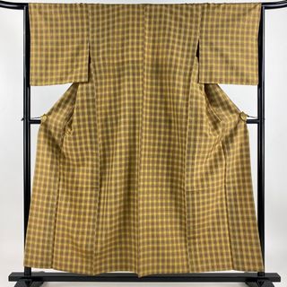 紬 身丈155.5cm 裄丈65cm 正絹 美品 逸品 【中古】(着物)