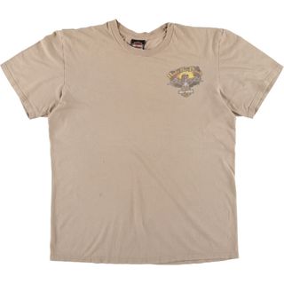 ハーレーダビッドソン(Harley Davidson)の古着 ハーレーダビッドソン Harley-Davidson ドクロ柄 スカル柄 モーターサイクル バイクTシャツ メンズL相当 /eaa570909(Tシャツ/カットソー(半袖/袖なし))