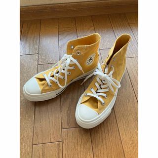 コンバース(CONVERSE)の未使用 コンバース ハイカットスニーカー イエロー  22.5㎝(スニーカー)