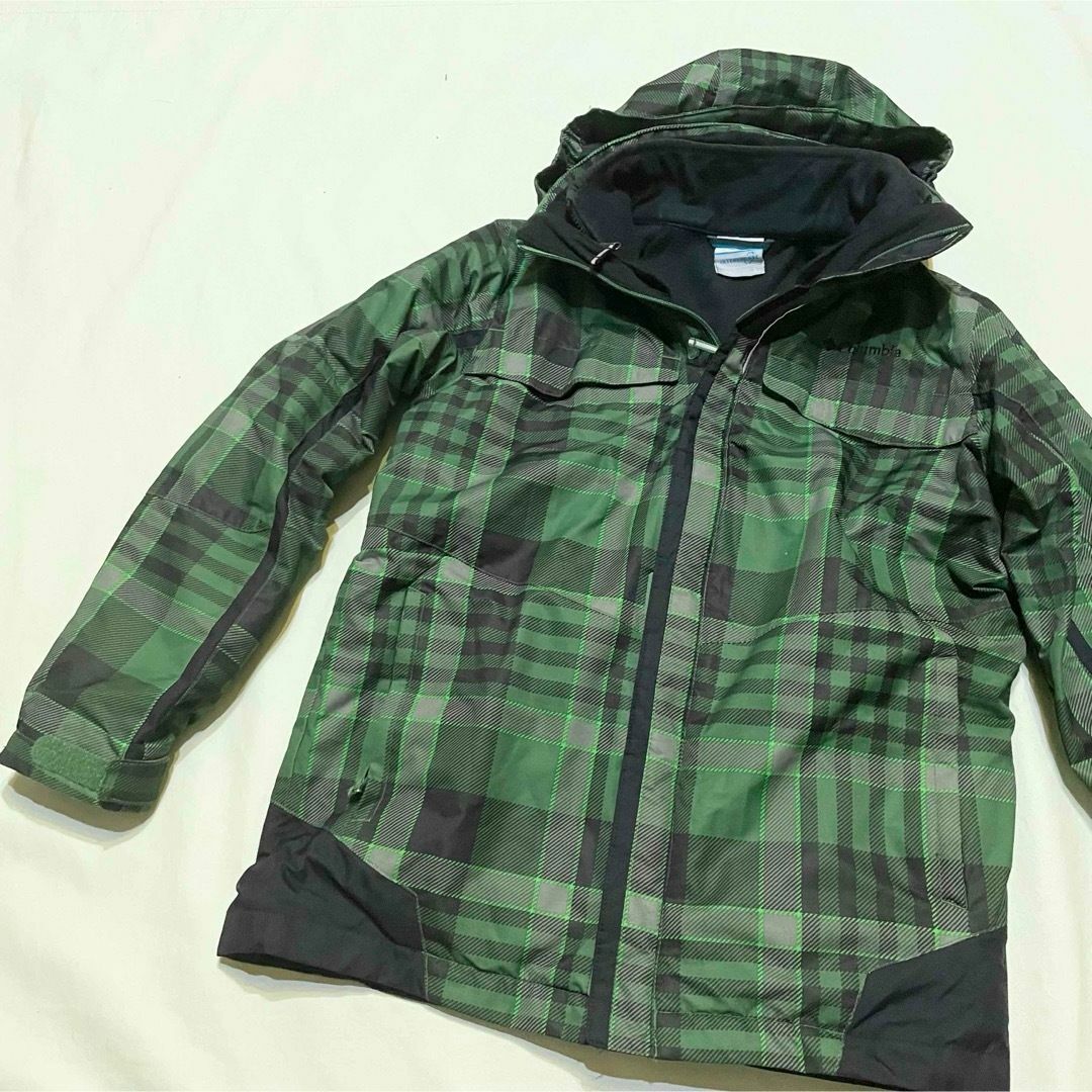 Columbia(コロンビア)の【美品】サイズL コロンビア フリースインナー　スノージャケット　防寒　チェック レディースのジャケット/アウター(その他)の商品写真