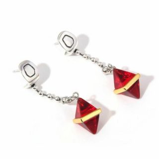 ハンター×ハンター　クラピカ風　レッドピアス　コスプレ　イベント　新品未使用品(アクセサリー)