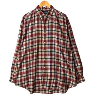 ラルフローレン(Ralph Lauren)の古着 ラルフローレン Ralph Lauren BLAKE 長袖 ボタンダウンチェックシャツ メンズXL相当 /eaa570161(シャツ)