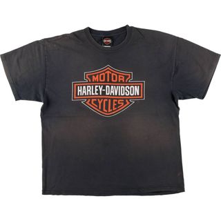 ハーレーダビッドソン(Harley Davidson)の古着 ハーレーダビッドソン Harley-Davidson モーターサイクル バイクTシャツ メンズXL相当 /eaa568554(Tシャツ/カットソー(半袖/袖なし))