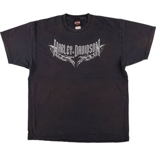 ハーレーダビッドソン(Harley Davidson)の古着 ハーレーダビッドソン Harley-Davidson モーターサイクル バイクTシャツ メンズXL相当 /eaa568552(Tシャツ/カットソー(半袖/袖なし))