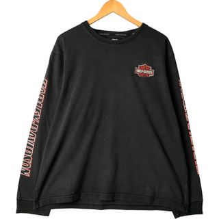 ハーレーダビッドソン(Harley Davidson)の古着 ハーレーダビッドソン Harley-Davidson ロングTシャツ ロンT メンズXL相当 /eaa570458(Tシャツ/カットソー(半袖/袖なし))