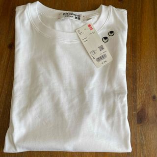 ユニクロ(UNIQLO)のUNIQLO アニヤハインドマーチ　ボクシーT Lサイズ　新品タグ付き(Tシャツ(半袖/袖なし))