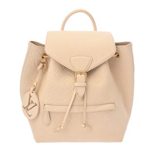 ルイヴィトン(LOUIS VUITTON)の中古 ルイ ヴィトン LOUIS VUITTON M45397 RFID(ICチップ) レディース リュック・デイパック モノグラムアンプラント クレーム レザー(リュック/バックパック)