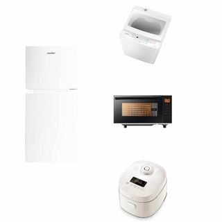 【家電セット 4点】 コンフィー(COMFEE') 冷蔵庫132L白+洗濯機5.(洗濯機)