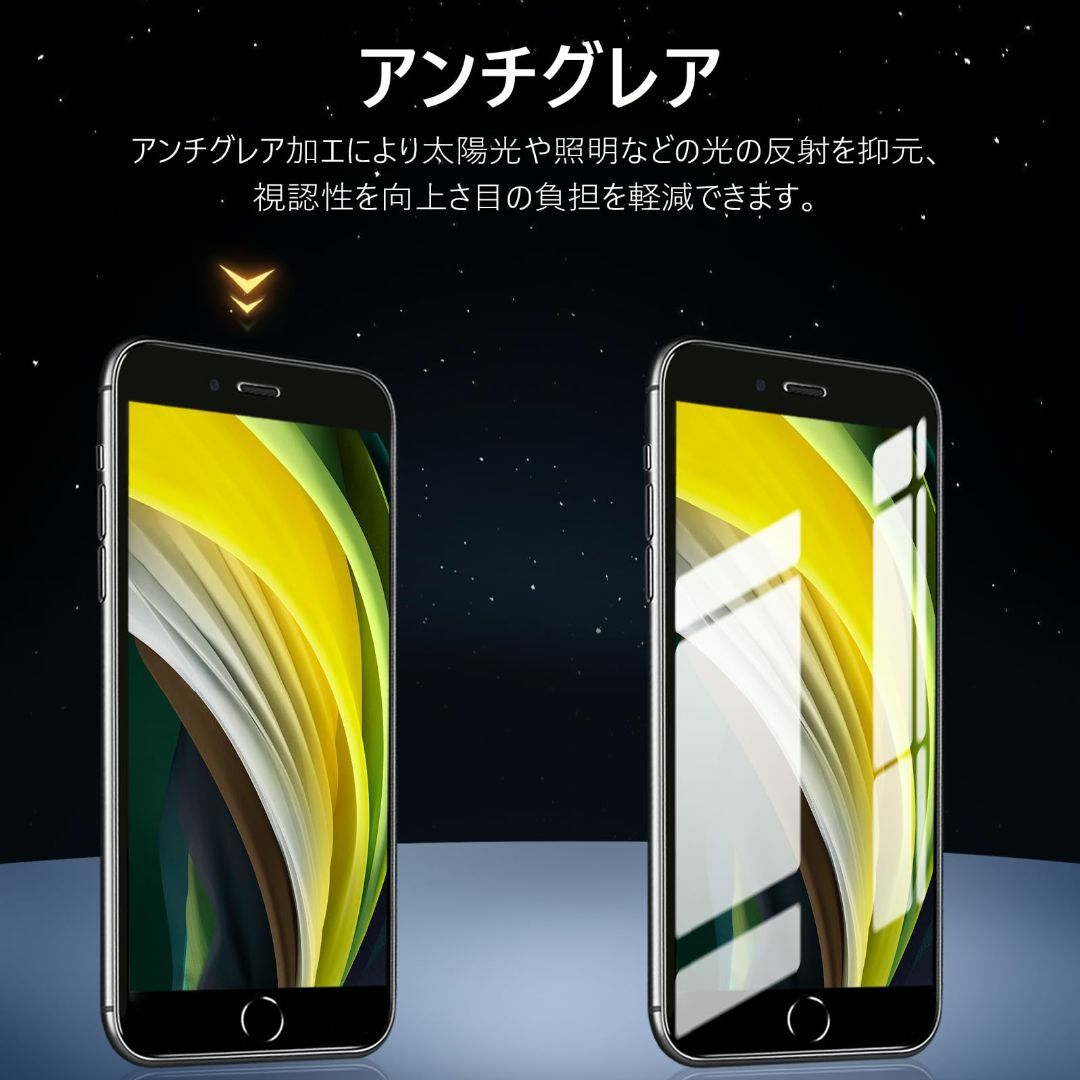 MINIKA 【アンチグレア + のぞき見防止】 iPhone SE2 / SE スマホ/家電/カメラのスマホアクセサリー(その他)の商品写真