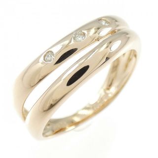 K18PG ダイヤモンド リング 0.05CT(リング(指輪))