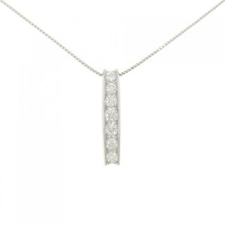 PT900/PT850 ダイヤモンド ネックレス 0.72CT(ネックレス)