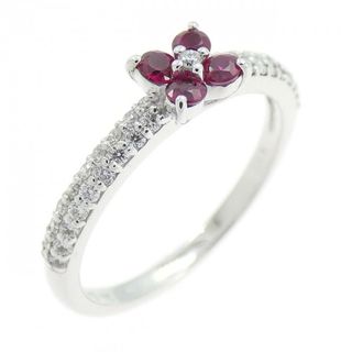 ポンテヴェキオ(Ponte Vecchio)のポンテヴェキオ フラワー ルビー リング 0.18CT(リング(指輪))